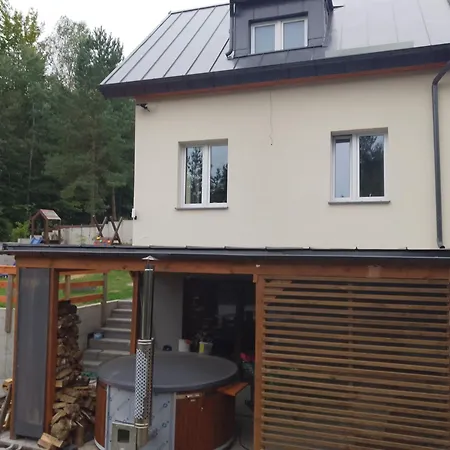 Dom Na Zboczu Kistowo Z Balia, Sauna I Basenem Letnim Feriehus Sulęczyno