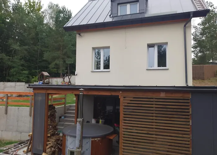 Dom Na Zboczu Kistowo Z Balia, Sauna I Basenem Letnim Сasa de vacaciones Sulęczyno